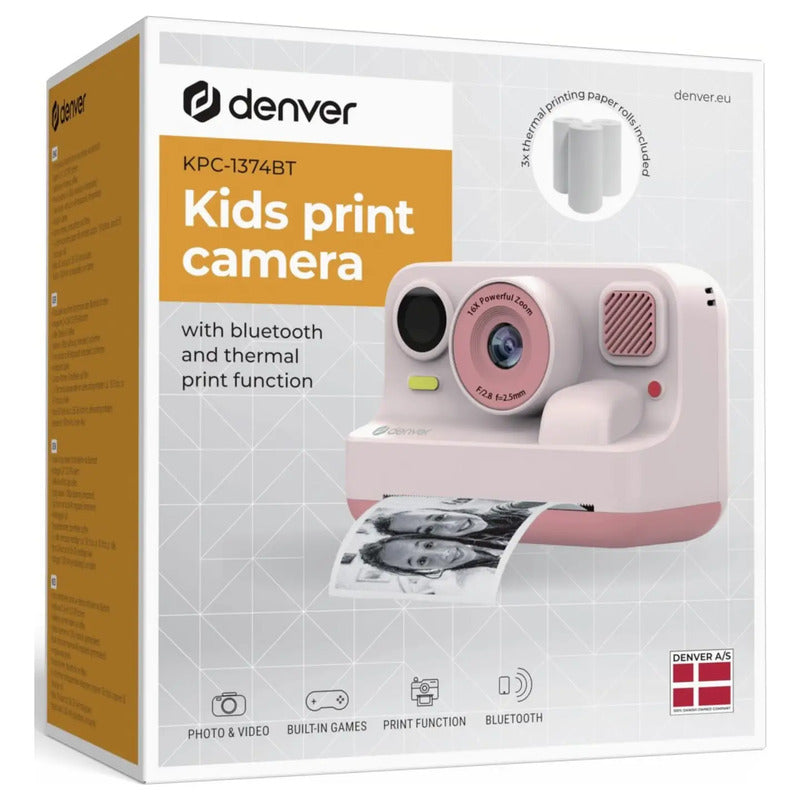 Denver Sofortbildkamera KPC-1374BT Fotoapparat für sofortige Bilder 5W ohne USB - 5706751092619