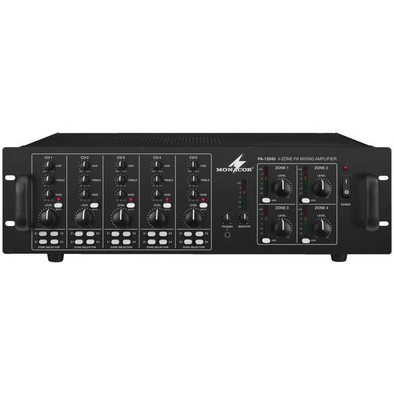 Monacor Verstärker Mischverstärker PA-12040 ELA Matrix Mehrzonen DEFEKTWARE - 4007754223095