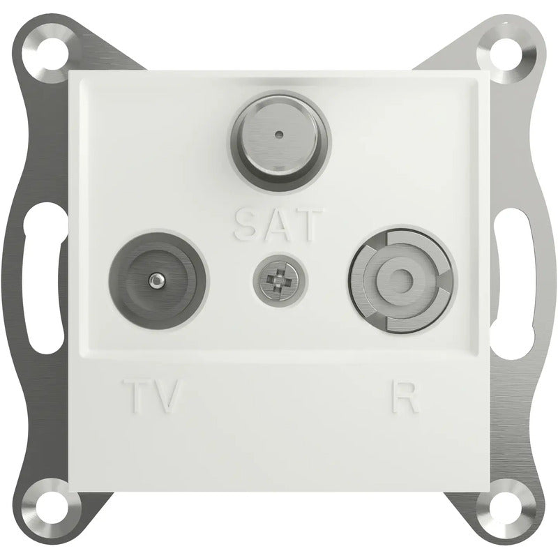 Schneider Electric TV-, Radio-, SAT-Steckdose Asfora EPH3570121D Weiß 83x83mm - 3606486875896