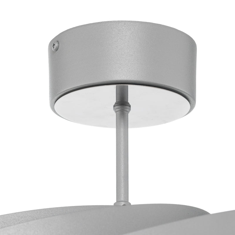 Euluna Deckenleuchte Vento aluminiumfarben Ø 60 cm Metall Deckenlampe Lampe Spot - 4251911799880