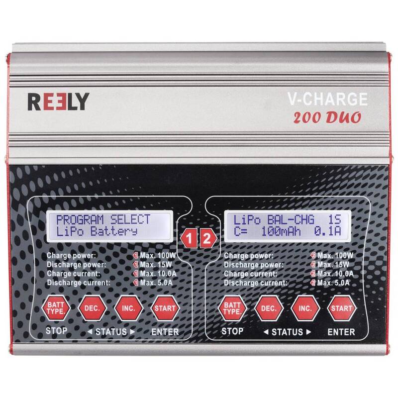 REELY V-Charge 200 Duo Modellbau-Multifunktionsladegerät 200W 2 Kanäle - 4064161221137