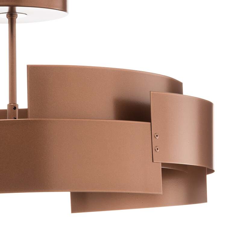 Deckenleuchte Tori kupfer Euluna 3-flammig dimmbar 28 cm hoch 48 cm Durchmesser - 4251911799934
