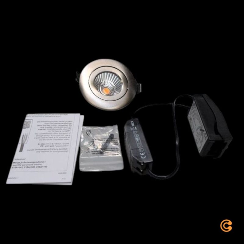 Deko Light LED Einbauspot Einbauleuchte Dione LED fest eingebaut Nickel - 4042943175236