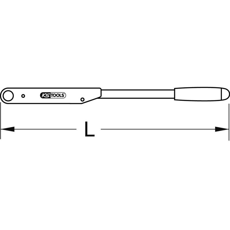 KS Tools Drehmomentschlüssel 50-250 Nm präzise Handwerkzeug mit 4% Genauigkeit - 4042146284445