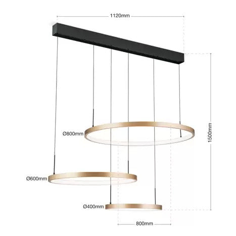 LED-Hängeleuchte Sphere Pendellampe Deckenlampe Lampe Leuchte Wohnzimmerlampe - 9003090275854