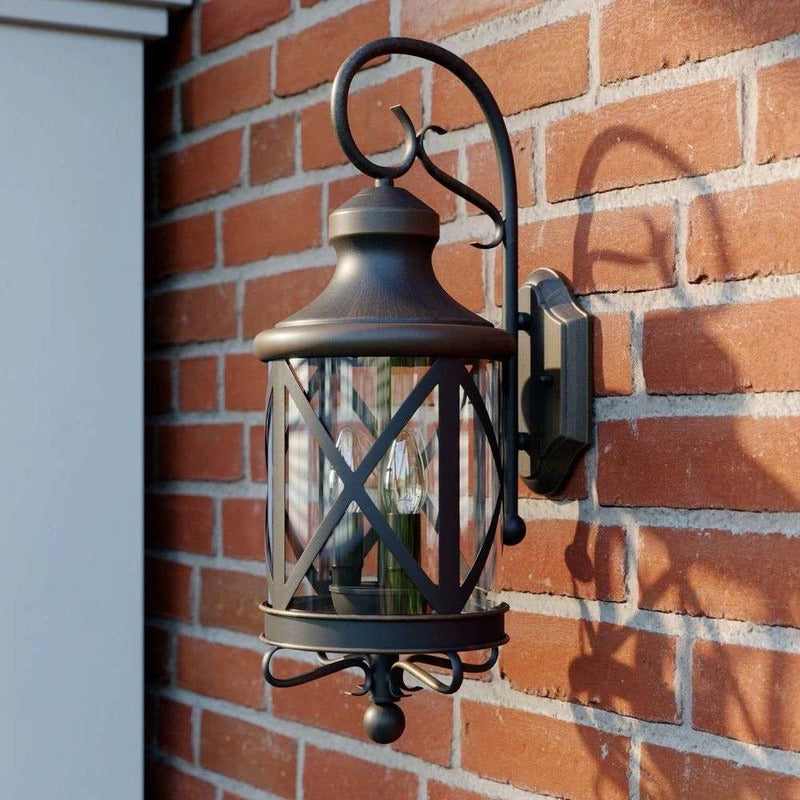 Lucande Außenwandleuchte Marcellino LED Gartenlampe Wandleuchte rost 19x52cm - 4251096565454