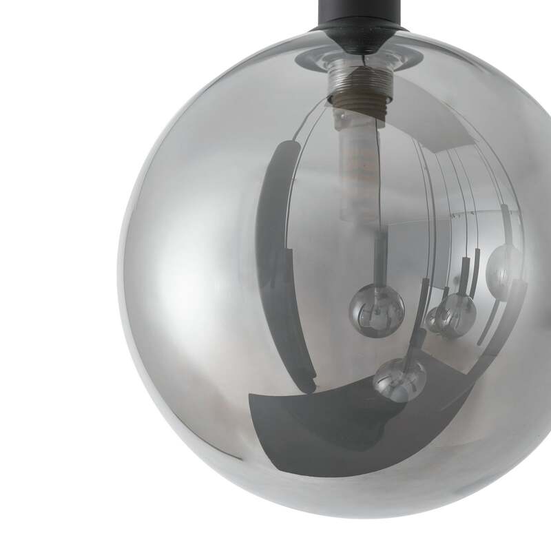 Lucande Hängeleuchte Pendelleuchte Lumavia Glas schwarz klar 12-flg G9 - 4255830904134