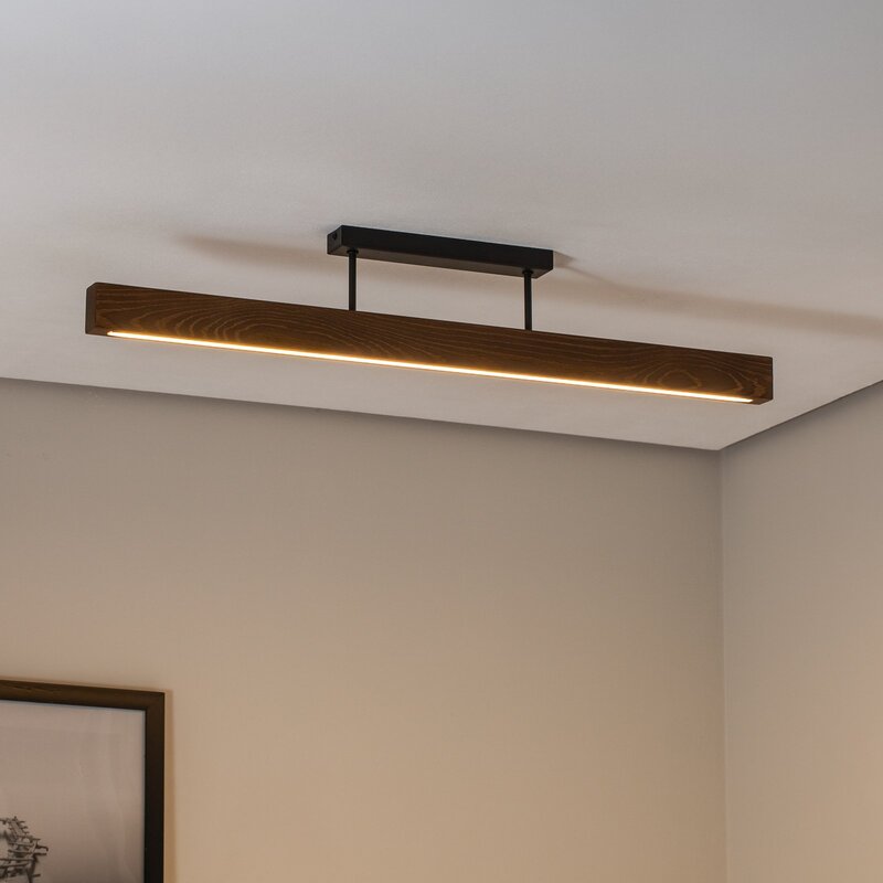 TK Lighting Deckenleuchte Lampen LED Holzleuchte Teo Walnuss Wohnzimmer Beleucht - 5901780566142