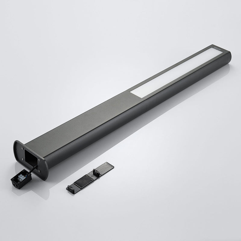 Lucande Wegeleuchte Mhairi LED Gartenlampe anthrazit 100cm 1200 Lumen IP54 - 4251096556902