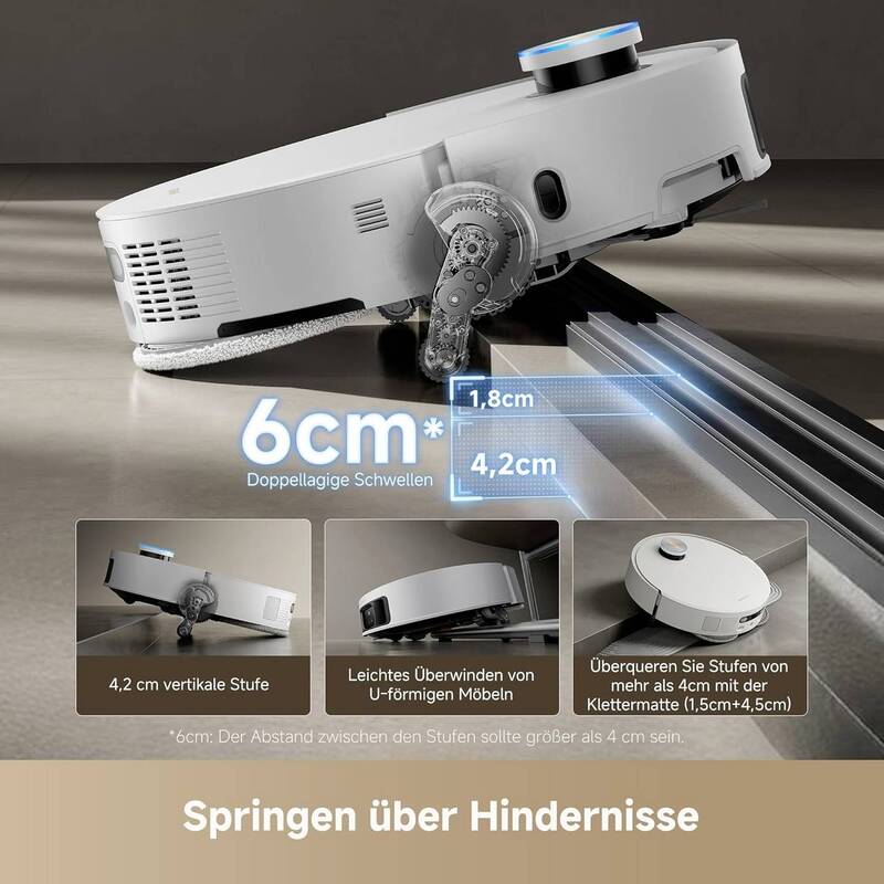 Dreame Saugroboter X50 Ultra Weiß 6400 mAh 220 Min Laufzeit 205 m² Reinigung - 6977328065025