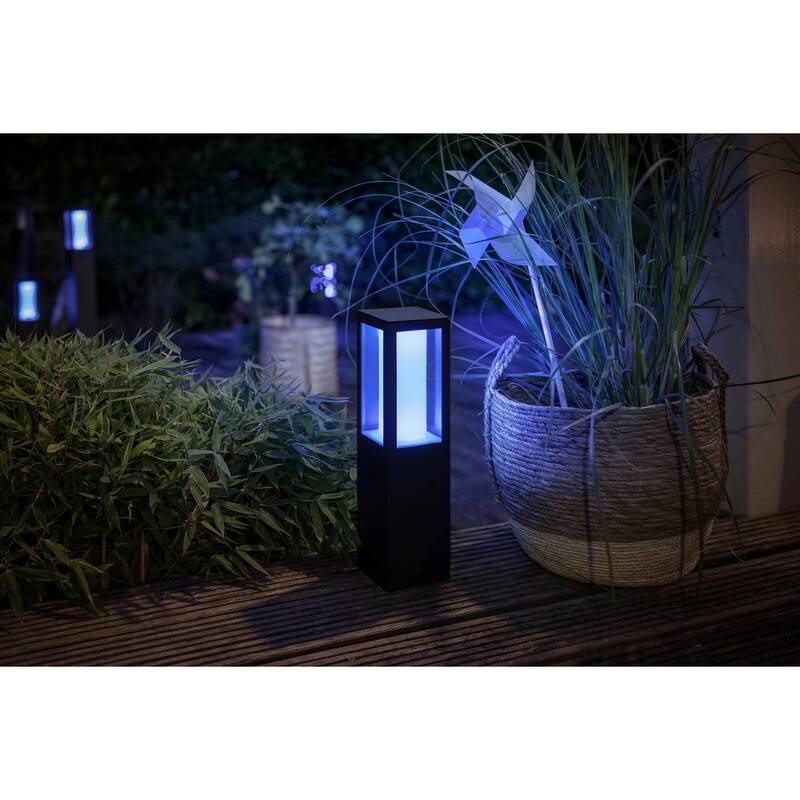 Philips Außenleuchte Gartenleuchte LED Sockel schwarz IP44 1200lm 16W 400mm - 8718696170526
