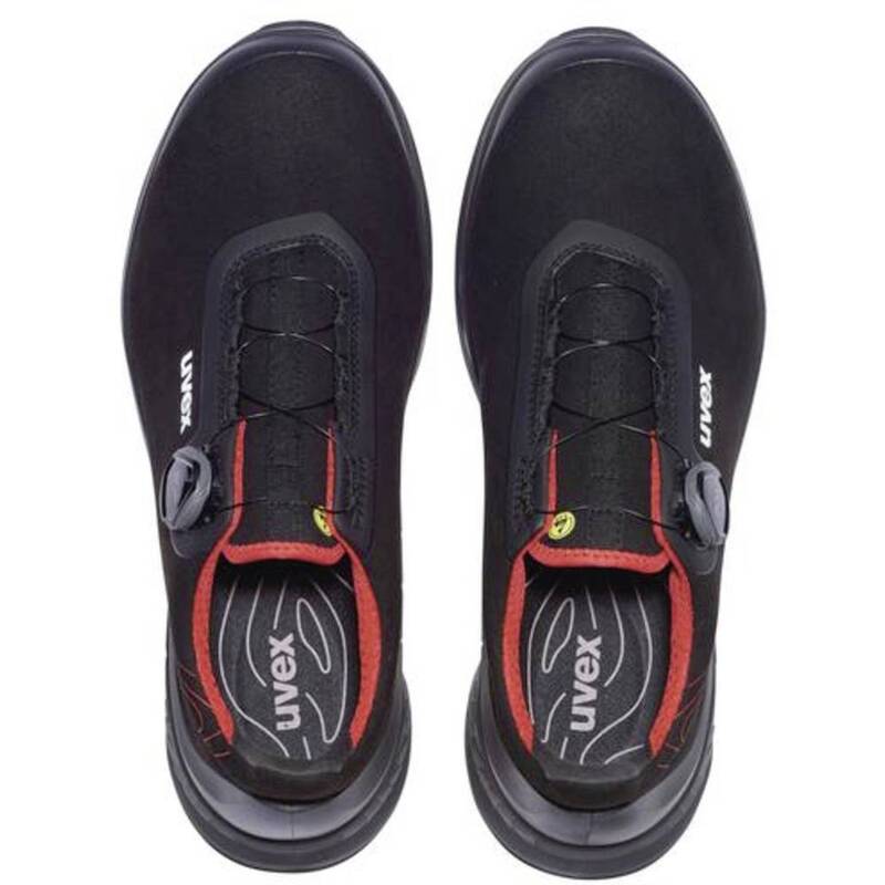 Uvex Sicherheitshalbschuhe S3 SRC uvex 1 G2 BOA Fit System Größe 49 schwarz rot - 4031101831121