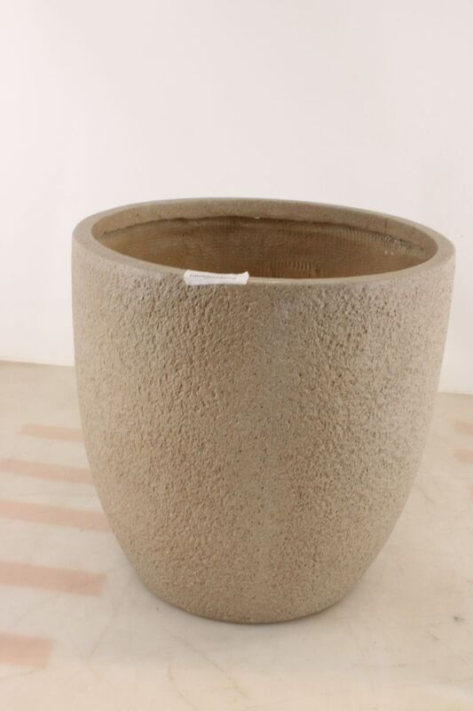 Pflanztopf Beige 45,5cm x 45,5cm x 45cm Pflanzgefäß für Innen und Außenbereich - 4007876544559