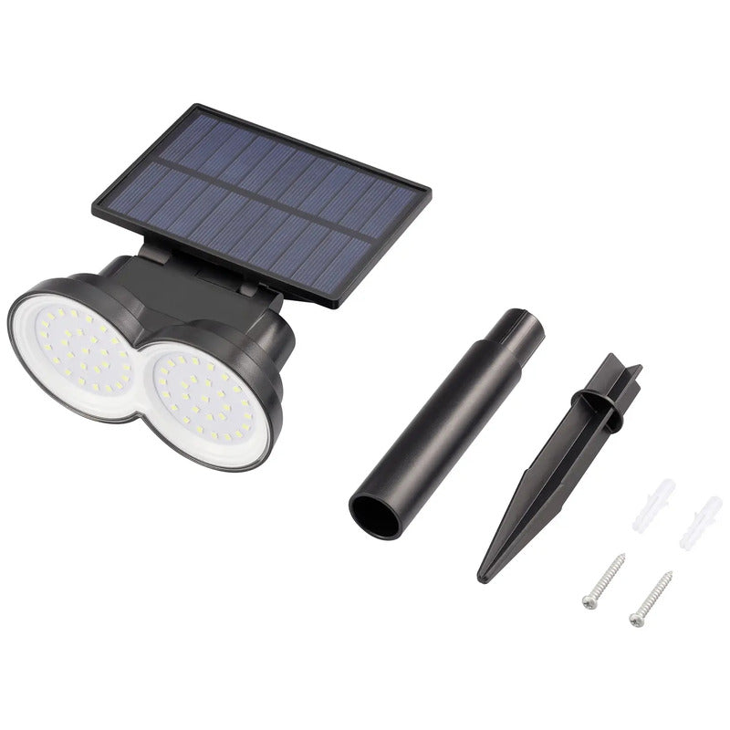 Sygonix Solar-Spot Gartenleuchte SMD LED 0.9W Lichtaustritt einstellbar schwarz - 4064161258294