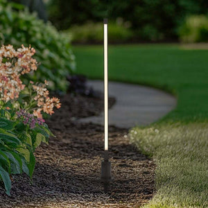 B-Ware Lindby Wegeleuchte Gartenleuchte Neano LED Pollerleuchte schwarz 80cm IP65