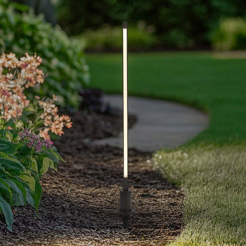 Lindby Wegeleuchte Gartenleuchte Neano LED Pollerleuchte schwarz 80cm IP65 - 4251911797817