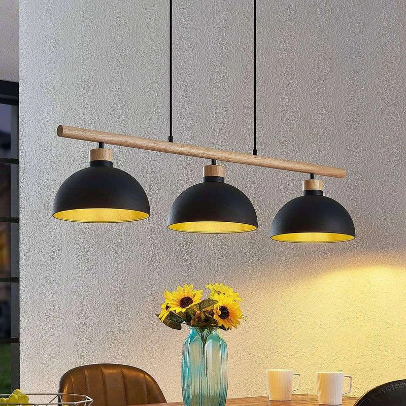 Lindby Tirzana Hängeleuchte Deckenlampe Pendelleuchte E27 dreiflammig schwarz205 - 4251911708950