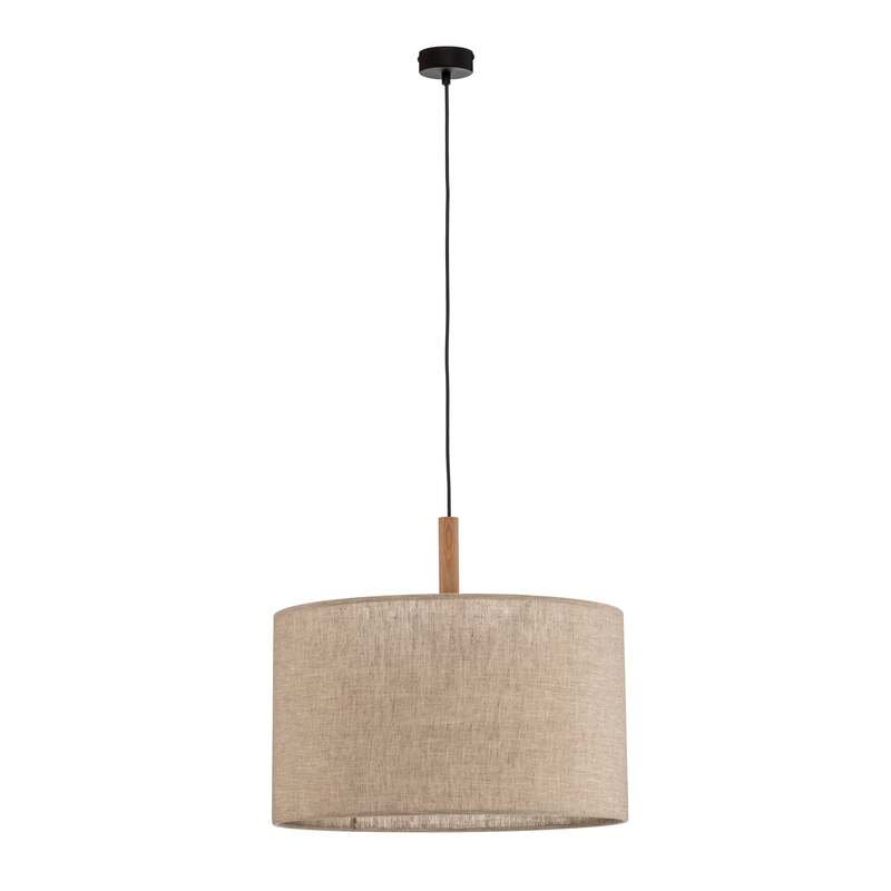 TK-Lighting Hängeleuchte Deva Nature LED Pendelleuchte dimmbar beige Holz 30cm - 5901780561079