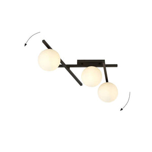 B-Ware Deckenlampe Smart Deckenleuchte Deckenlicht Leuchte Lampe schwarz opal 3-flammig