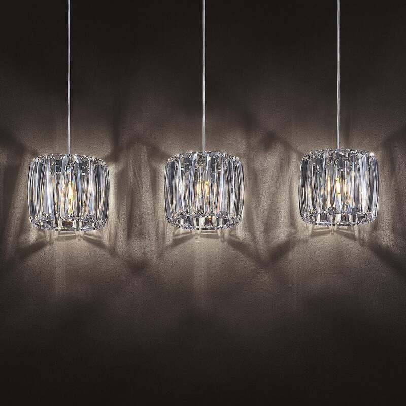 Lindby Hängelampe Hängeleuchte Sofia LED Pendelleuchte dimmbar chrom klar 107cm - 4251911708257