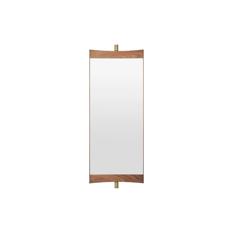 Gubi Wandspiegel Spiegel Vanity Spiegelglas 74x28cm Walnuss SIEHE TEXT/FOTO - 5715015785426