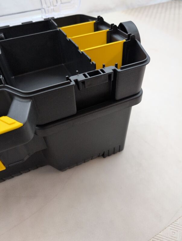 Stanley Werkzeugkoffer unbestückt Werkzeugbox schwarz Kunststoff 670x320x251mm - 3253561975141