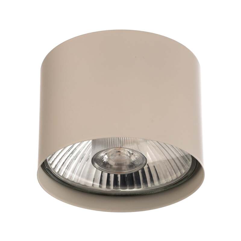 Deckenstrahler Chloe starr beige 1x15W LED dimmbar GU10 Made in Europe - 5902553234886