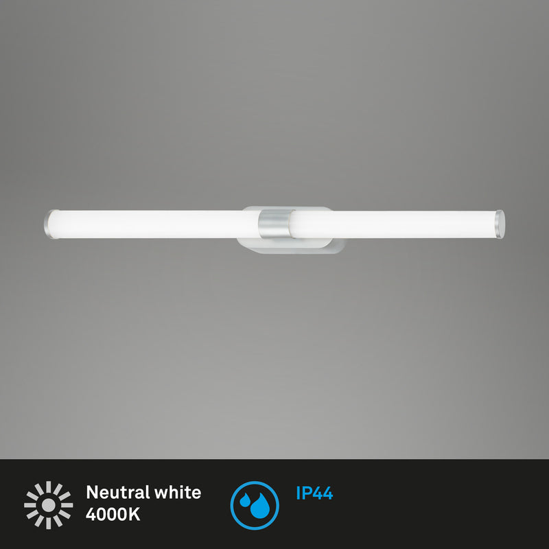Briloner Spiegelleuchte Badleuchte LED IP44 universalweiß chrom matt Kunststoff - 4002707444251