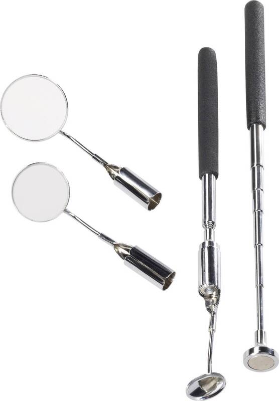 TOOLCRAFT Inspektionsspiegel-Set 5teilig mit Beleuchtung Inspektionsspiegel Set - 4016138563825