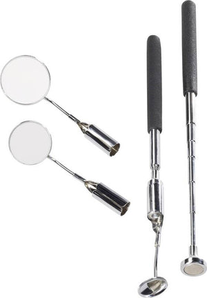 B-Ware TOOLCRAFT Inspektionsspiegel-Set 5teilig mit Beleuchtung Inspektionsspiegel Set