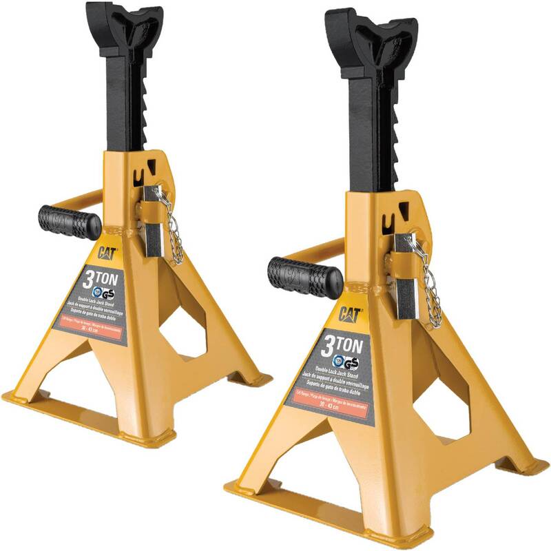 CAT Klinkenständer 3t Wagenheber Gelb 29,85-42,86cm Tragkraft 3 Tonnen stabil - 4710025145483