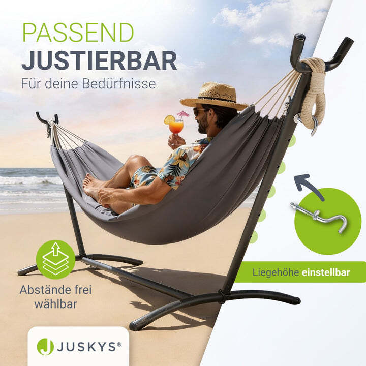 Hängematte Paya Mobile Hängematte mit Tragetasche für Innen und Außen 190x150 cm - 4262437181769