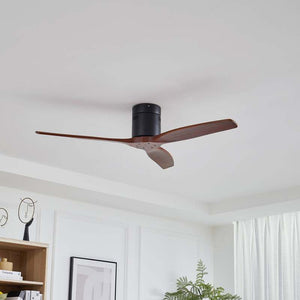 B-Ware Lucande Deckenventilator Vindur schwarz Holz DC leise Fernbedienung bis 15m²