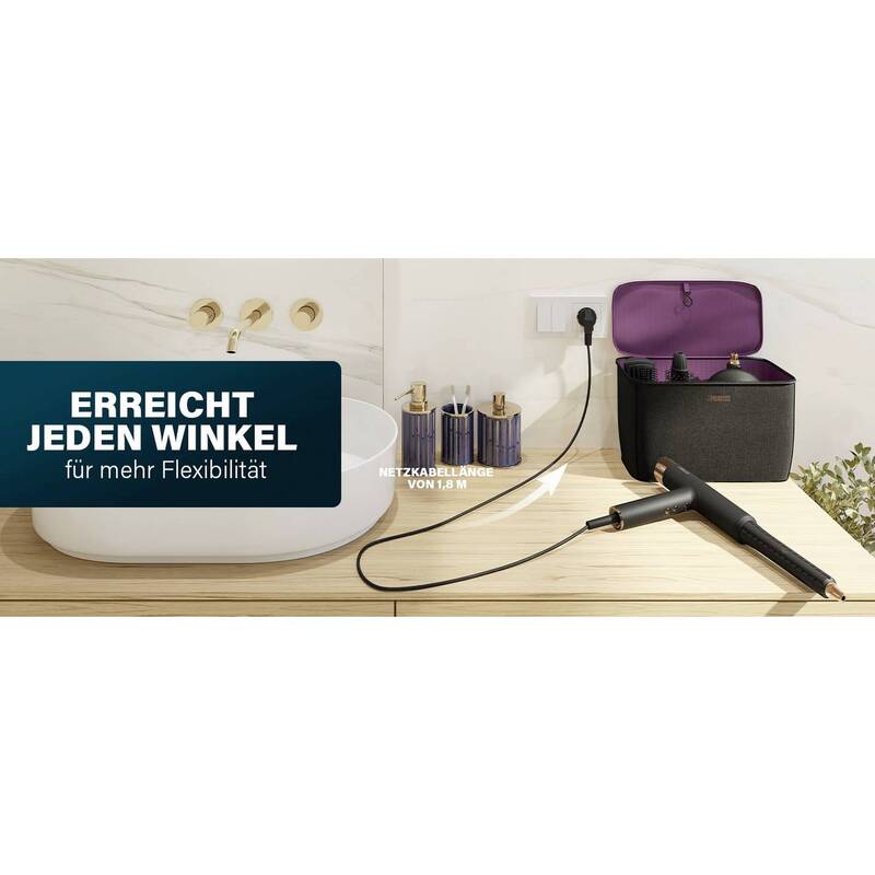 Princess Profi-Airstyler Haartrockner Föhn Haarstyler Schwarz - 8712836997707