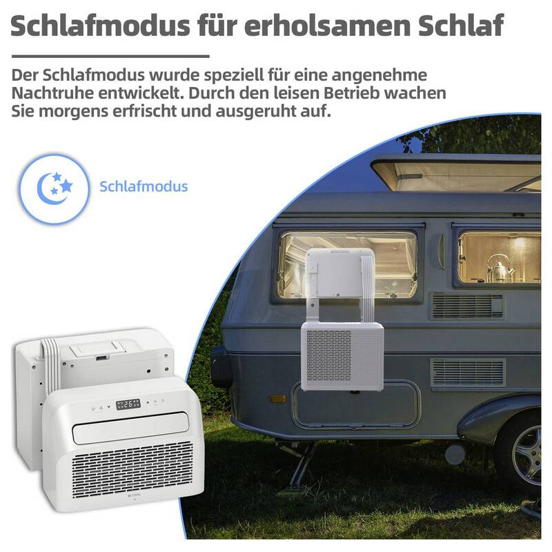 Be Cool Split-Klimagerät Klimaanlage 5000 BTU 1465W Wifi 12m² Weiß kompakt - 9005151009422