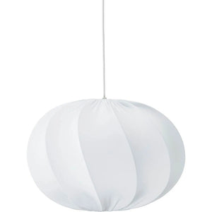 B-Ware Olivia Takskärm Hängeleuchte Ø50cm Jersey Leuchte Lampe weiß für Wohnräume