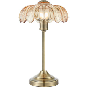 B-Ware Markslöjd, Lampada Da Tavolo, KURAGE Table 1L Antique Brass/Amber (E27)