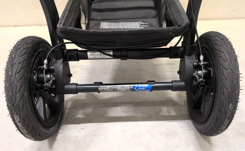 TFK Mono 3 Rahmen schwarz mit Lufträdern für Jogger und Kombi-Einheit - 2000583594222