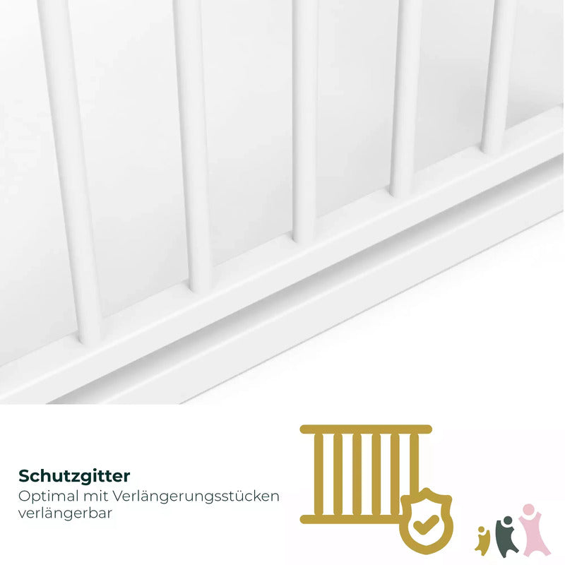 Geuther Treppengitter 4793+ WE Easylock Schutzgitter Treppenschutzgitter weiß - 4010221082743