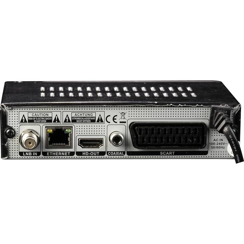 Denver DVBS-206HD HD SAT Receiver Front USB Empfang TV Multimedia Fernbedienung - 5706751051180