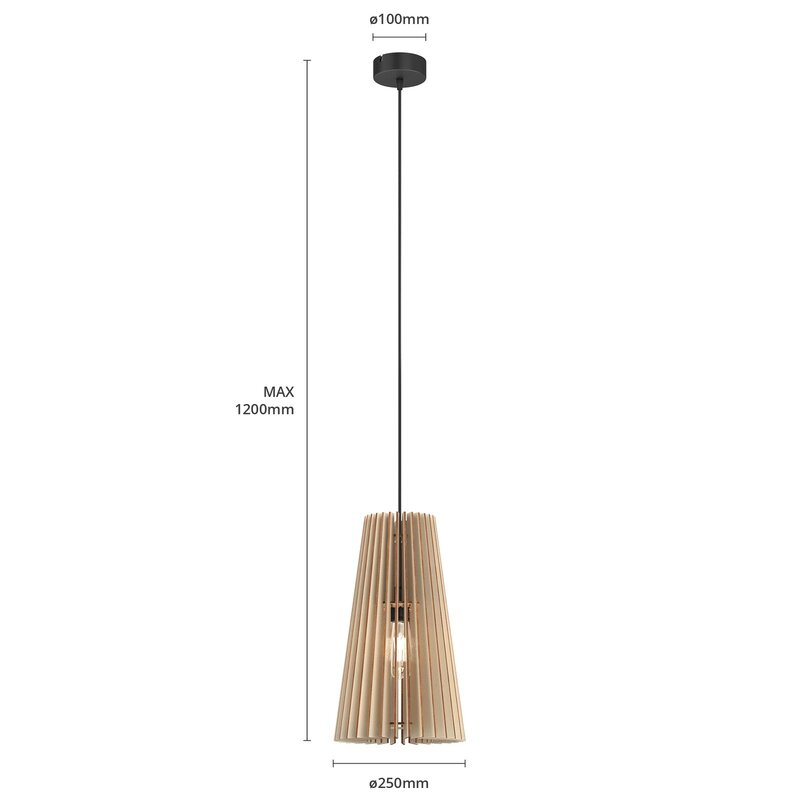 Euluna Hängeleuchte Cone einflammig Deckenlampe Deckenleuchte Lampe Leuchte - 5907623620231