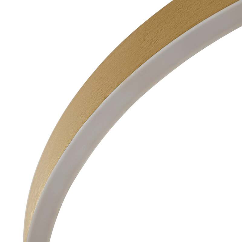 Lucande Hängeleuchte Pendelleuchte Yonam LED dimmbar gold CCT 1-flg Ø60cm 6800lm - 4255830904066