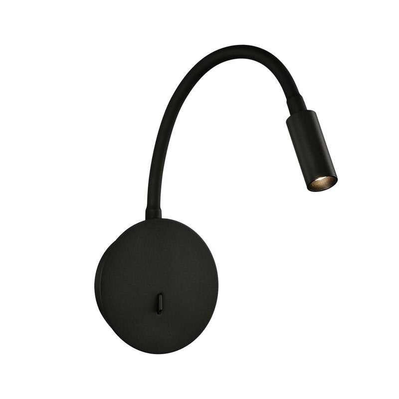 ACB ILUMINACIÓN LED-Wand-Leseleuchte Leselampe Lyon Flexarm Schalter schwarz 3W - 8430390358856