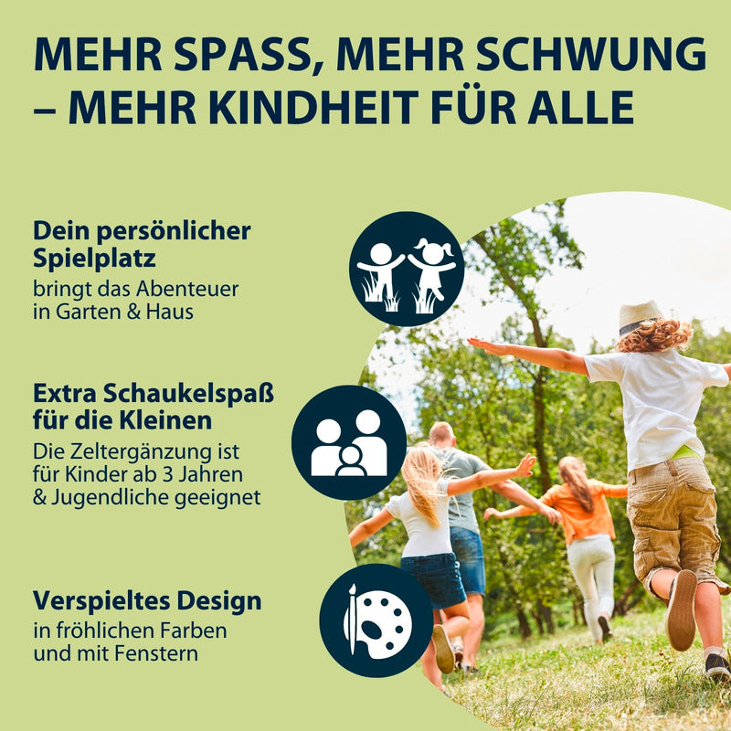 HUDORA Cosy Castle Zelt für Nestschaukel 110+ Aufbauzelt Schaukelzelt - 4005998835234