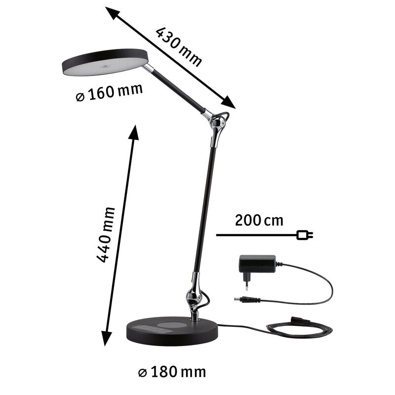 Paulmann Numis LED-Tischleuchte Schreibtischlampe Tischlampe Schreibtischleuchte - 4000870789100
