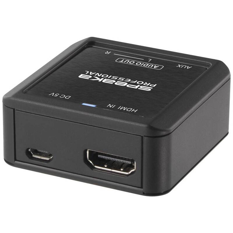 SpeaKa Professional Audio Konverter HDMI Audio/Video Switches Audio-Splitter - 4064161206806