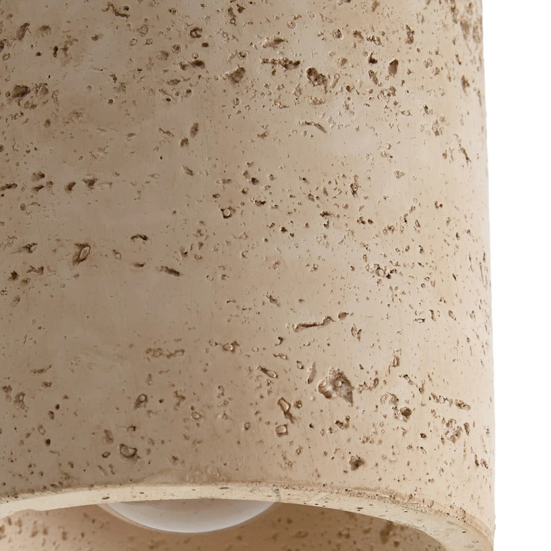 Lucande Deckenleuchte Carlotta LED Lampe dimmbar Beton beige Ø12cm 16,5cm - 0000010051060