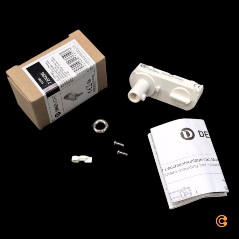Deko Light Hochvolt-Schienensystem-Komponente Leuchtenadapter Weiß 220V IP20 - 4042943176103