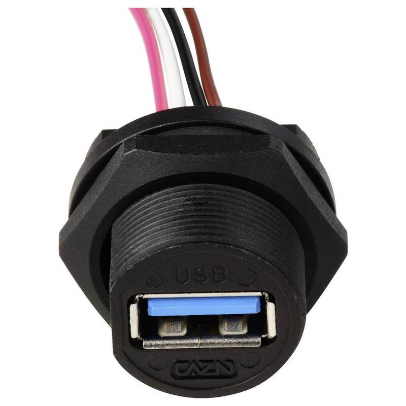 Tru Components USB Steckverbinder 2.0-Buchse Anschluss rückseitig 5 STÜCK - 4064161473482