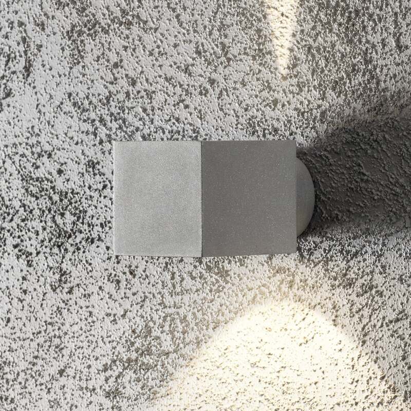 Außenwandleuchte Modena Square grau IP44 Aluminium 25W G9 Halogen - 7318307341300
